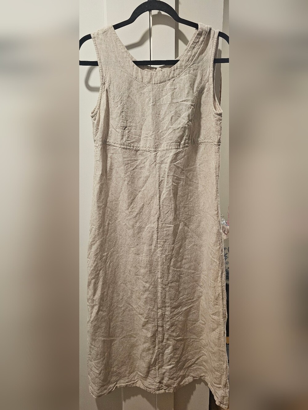 Amanda Smith Petites Linen Midi Dress, Size 8PSleeveless linen midi dress